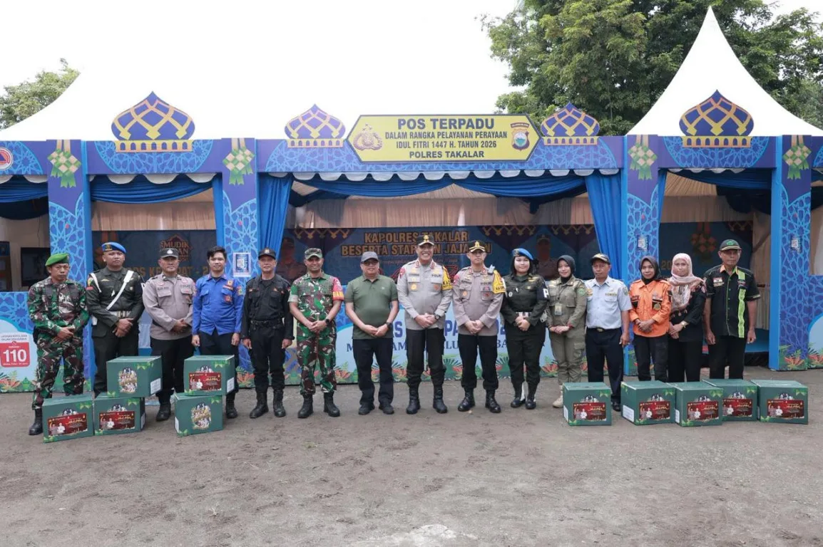 Bupati Takalar Dampingi Kapolda Sulsel Tinjau Pos Ketupat 2026