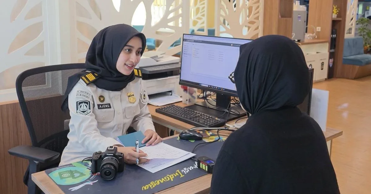 Suasana kantor saat Imigrasi berlakukan WFH namun layanan paspor tetap berjalan normal. Suasana kantor saat Imigrasi berlakukan WFH namun layanan paspor tetap berjalan normal.