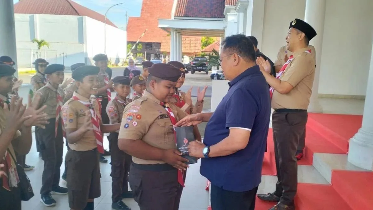 Jelang Jamnas 2026, Kontingen Pramuka Takalar Temui Bupati Daeng Manye