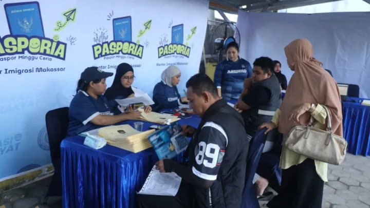 Layanan Pasporia Imigrasi Makassar hadir di Lapangan Syekh Yusuf Gowa