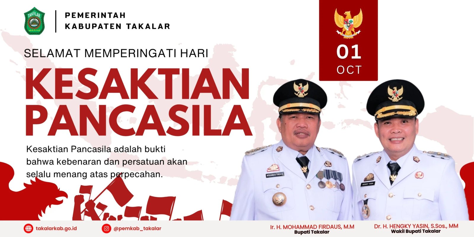 Hari Kesaktian Pancasila - Bupati dan Wakil Bupati Takalar - Pandunews