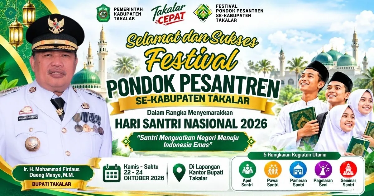 Hari Santri Nasional, Bupati dan Wakil Bupati Takalar