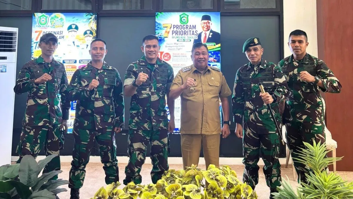 Terima Kunjungan Danyonif 432 Kostrad, Bupati Takalar Restui Rencana Latihan Terjun Bebas di Polut